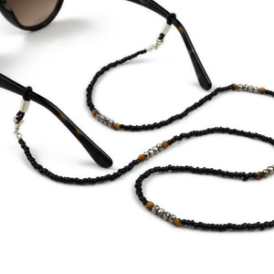 Sunglasses Chain / Black Beaded